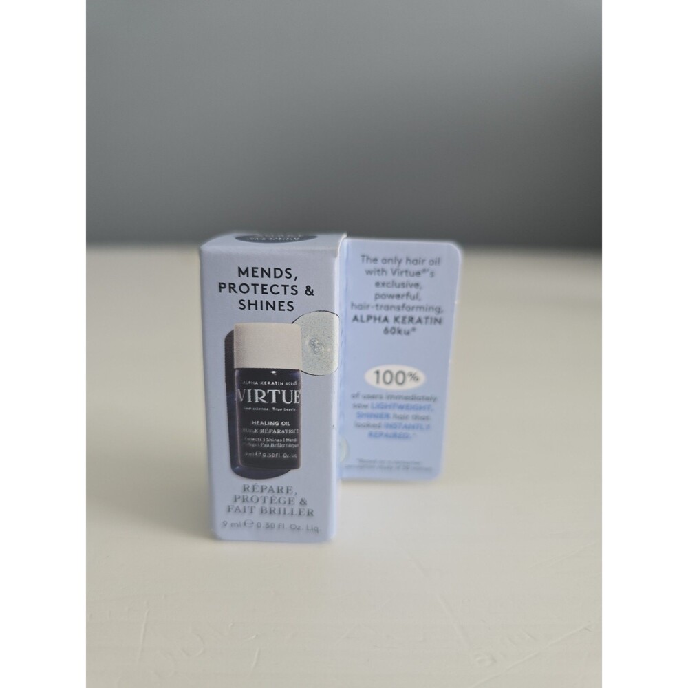 Virtue Hydrating and Heat Protectant Healing Hair Oil Mini 9ml NEW